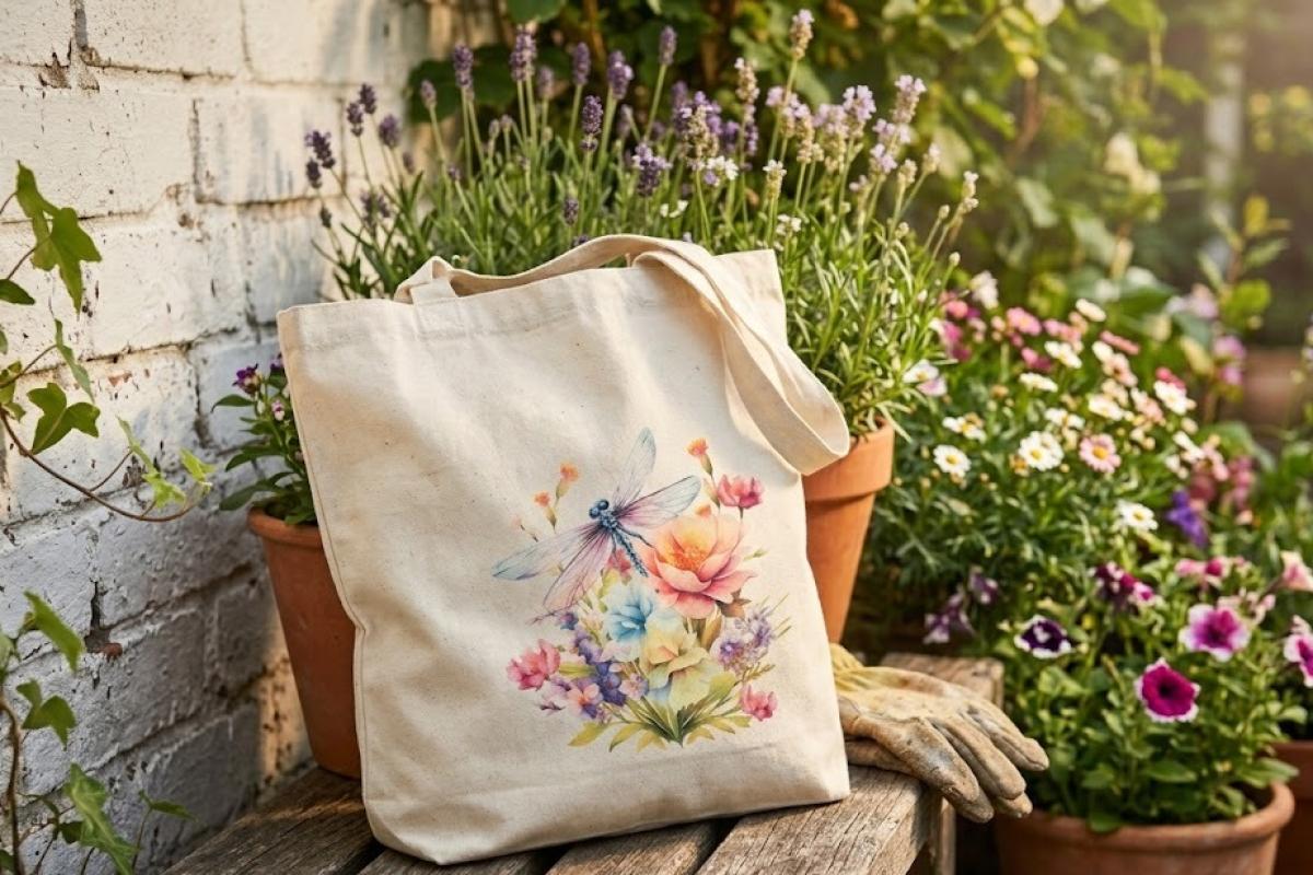 LunaFlore Baskı Atölyesi BEZ TORBA